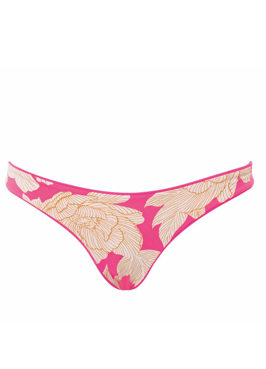 Maaji Radiant Pink Flirt Thin Side Bikini Bottom 6 Maaji Radiant Pink Flirt Thin Side Bikini Bottom