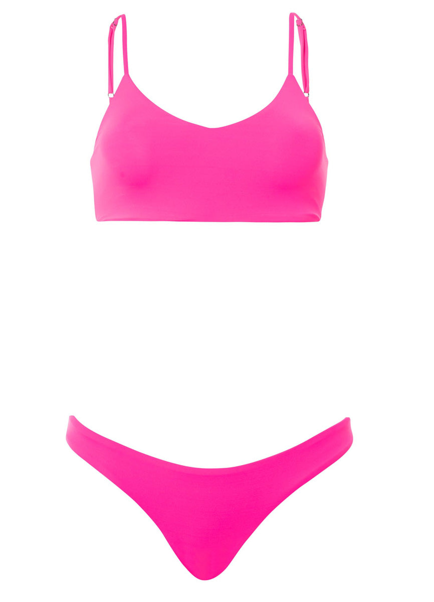 Maaji Radiant Pink Flirt Thin Side Bikini Bottom 7 Maaji Radiant Pink Flirt Thin Side Bikini Bottom
