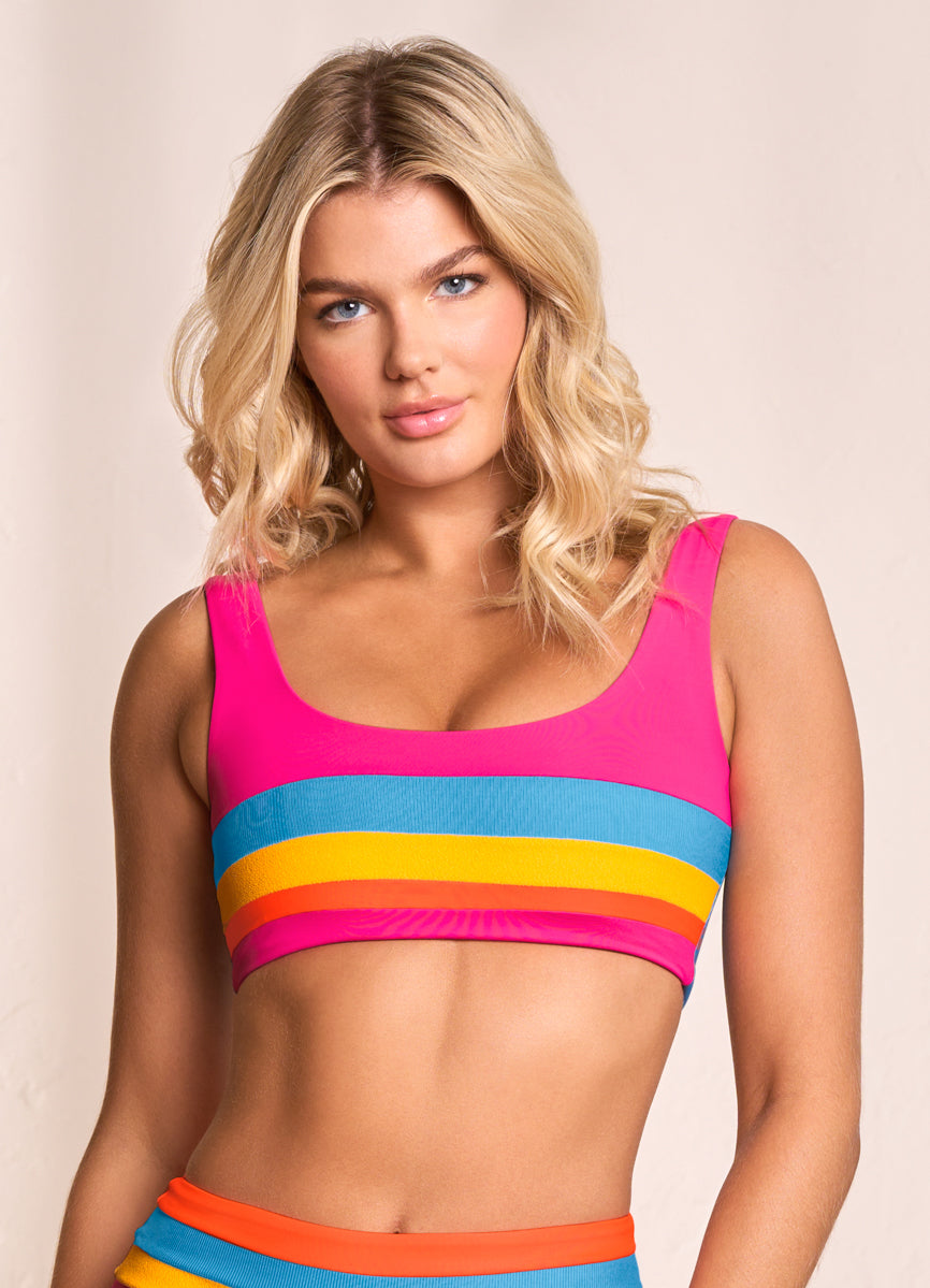 Maaji Dragon Fruit Issey Sporty Bralette Bikini Top 4 Maaji Dragon Fruit Issey Sporty Bralette Bikini Top