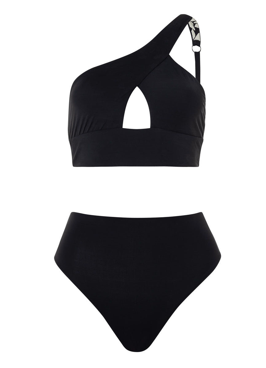 Maaji Ink Black Sully High Rise/High Leg Bikini Bottom 7 Maaji Ink Black Sully High Rise/High Leg Bikini Bottom