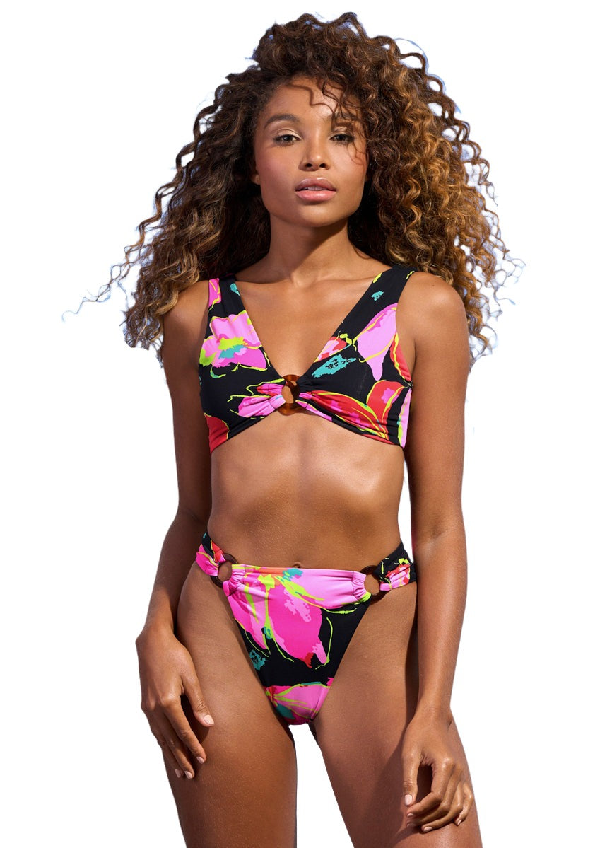 Maaji Flory Talia Ring Front Bralette Bikini Top 1 Maaji Flory Talia Ring Front Bralette Bikini Top