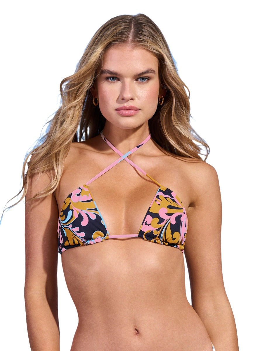 Maaji Picasso No Words Sliding Triangle Bikini Top 3 Maaji Picasso No Words Sliding Triangle Bikini Top