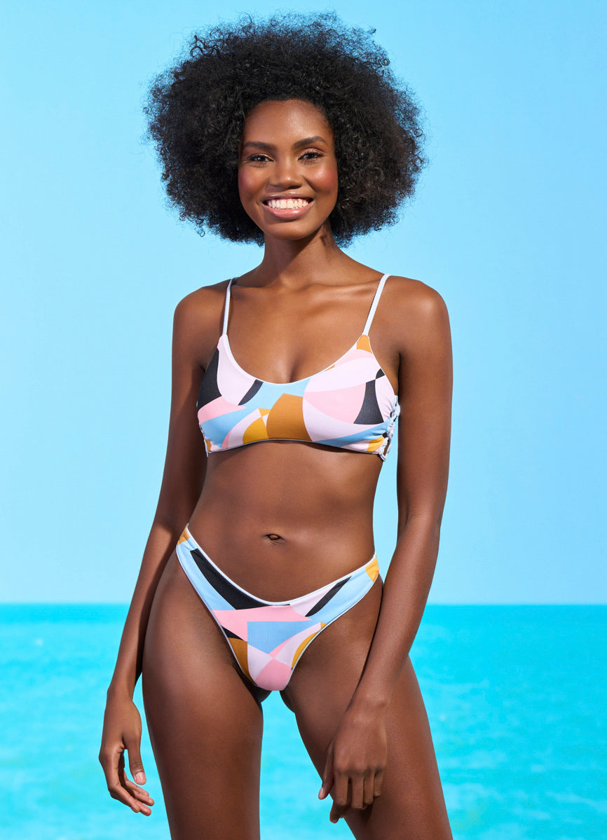 Maaji Stone Blue Gliter Sporty Bralette Bikini Top 5 Maaji Stone Blue Gliter Sporty Bralette Bikini Top