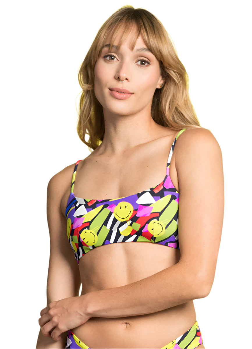 Maaji Smiledelic Kaney Sporty Bralette Bikini Top