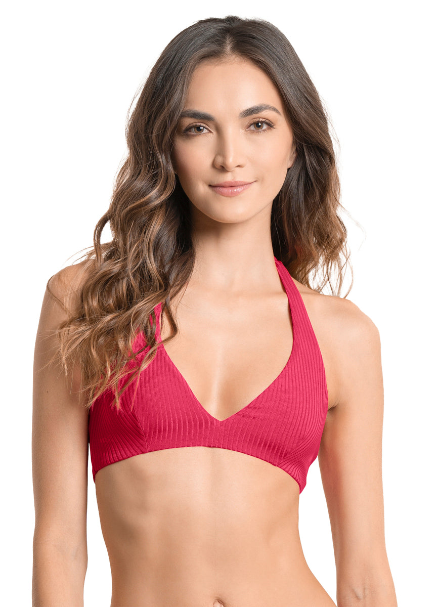 Maaji Strawberry Chicago Halter Bralette Bikini Top