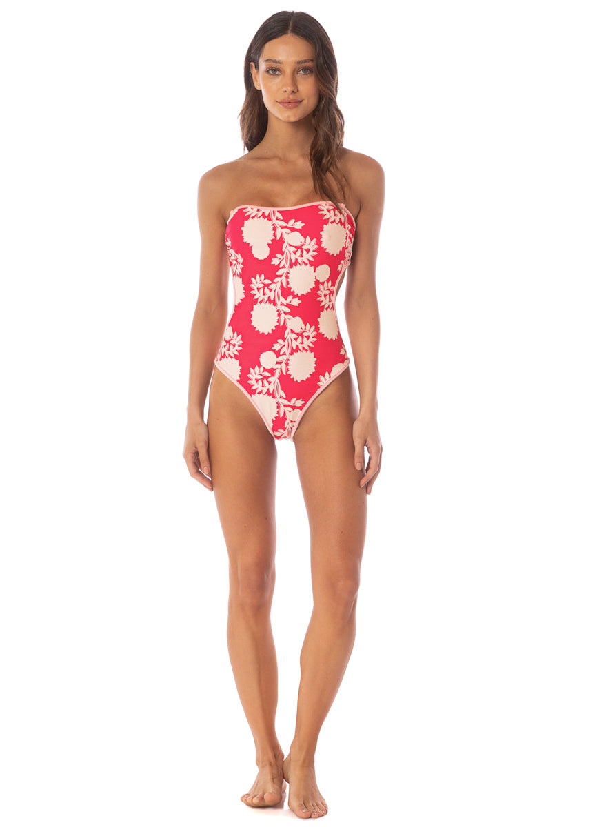 Maaji Lightpink Flowerbed Cirsium Cheeky Cut Bandeau One Piece 7 Maaji Lightpink Flowerbed Cirsium Cheeky Cut Bandeau One Piece
