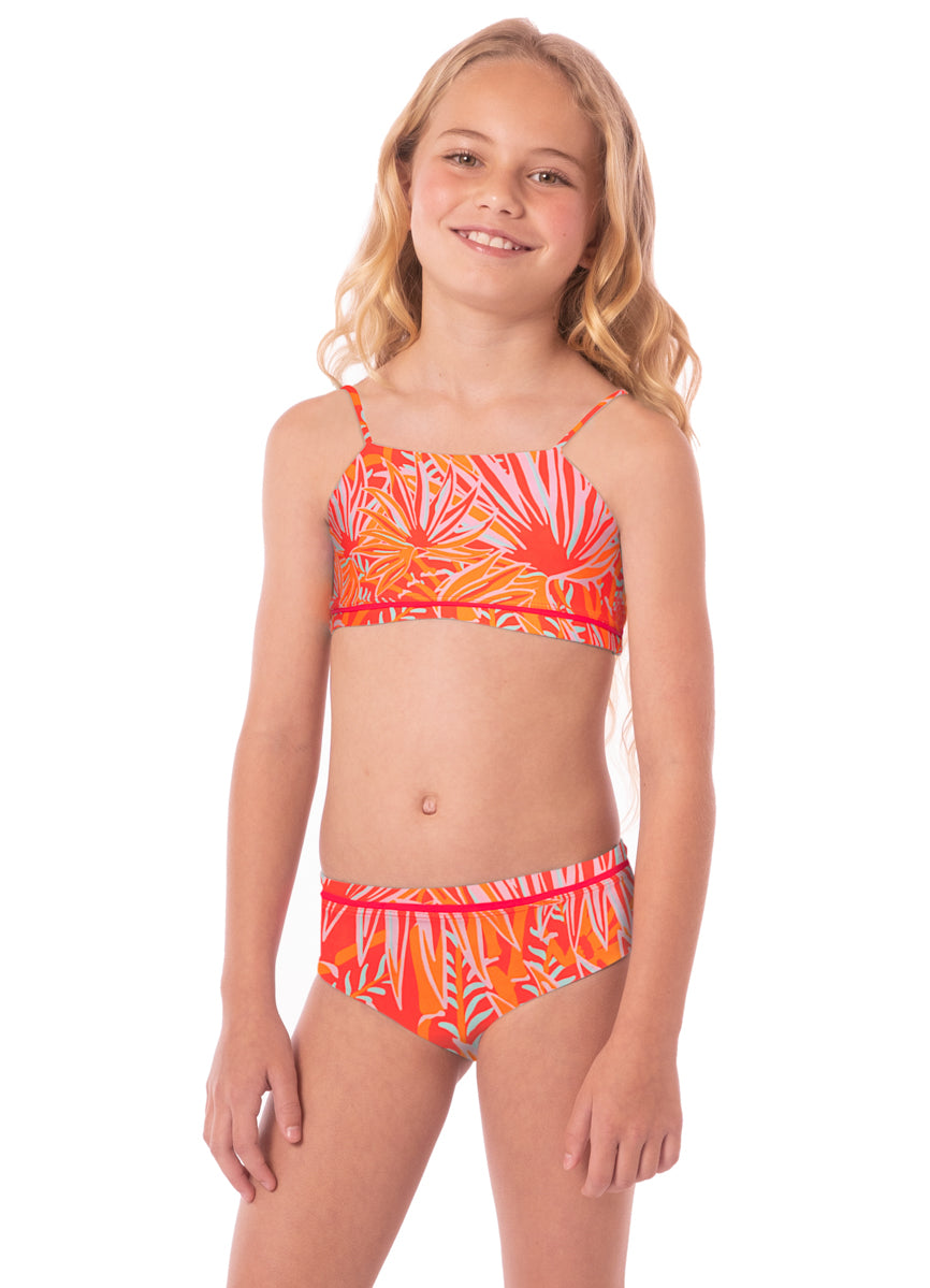 Maaji Coral Foliage Karmel Girls Bikini Set