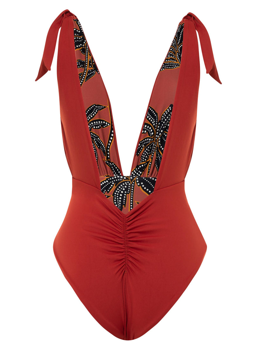 Maaji Burgundy Faena Plunge One Piece 4 Maaji Burgundy Faena Plunge One Piece