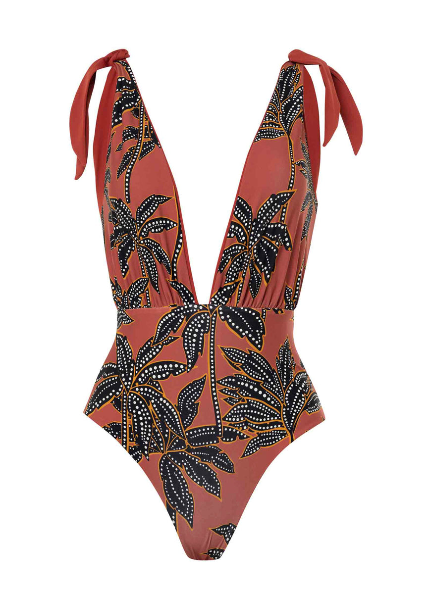 Maaji Burgundy Faena Plunge One Piece 5 Maaji Burgundy Faena Plunge One Piece