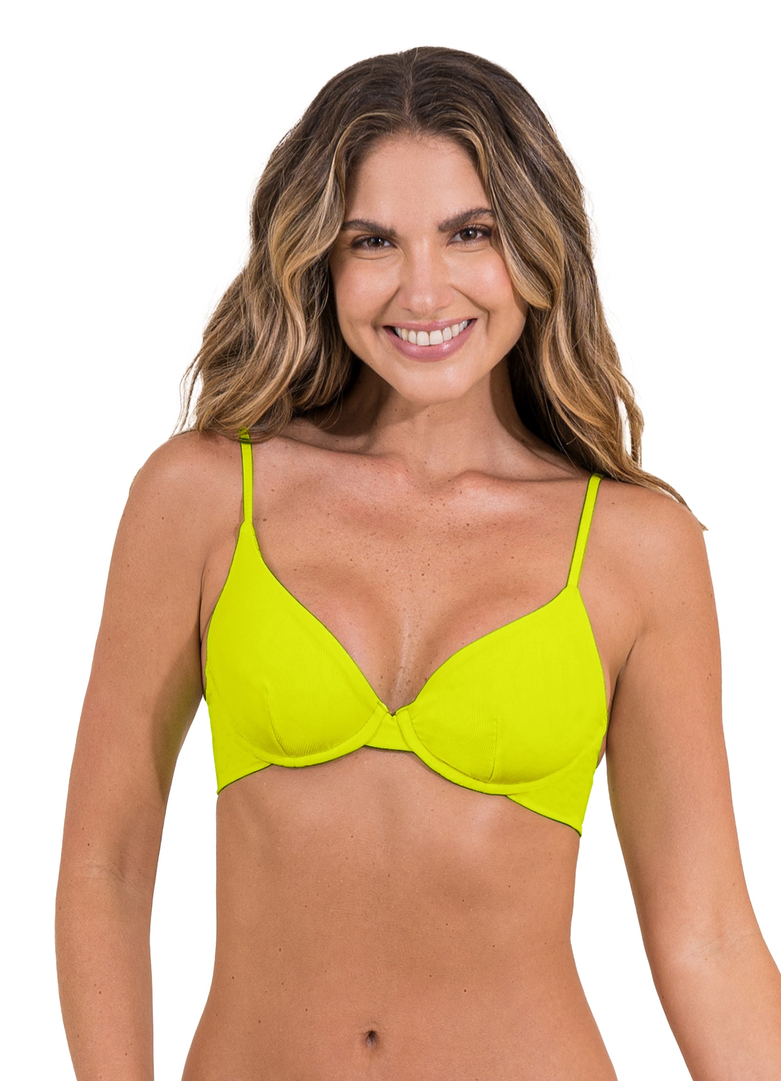 Maaji Chartreuse Dainty Unmolded Underwire Bikini Top